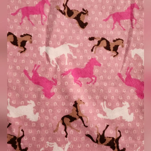 Pink Horse Print Women's Pajama Pants - Picture 8 of 8
